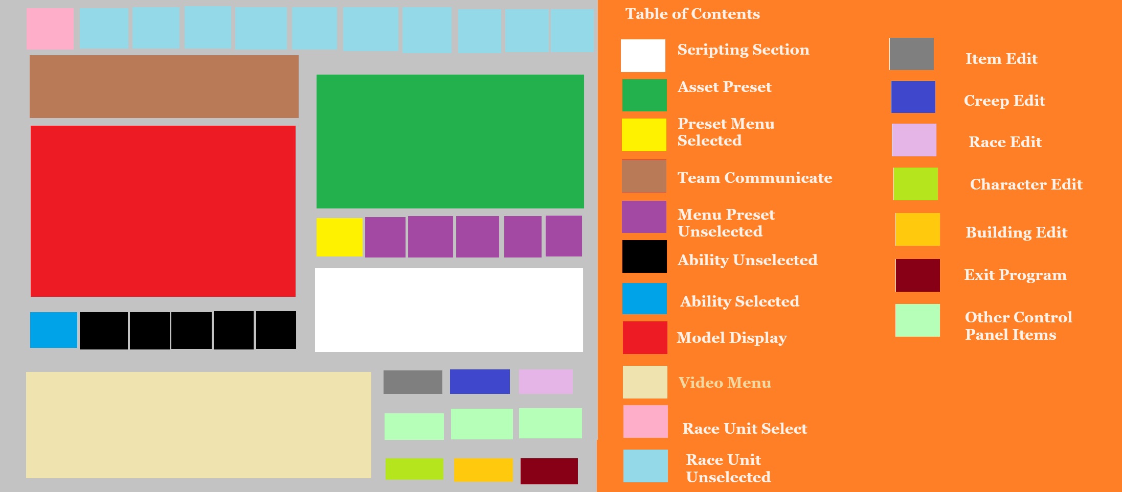 Character Designer UI – Reimagined Park